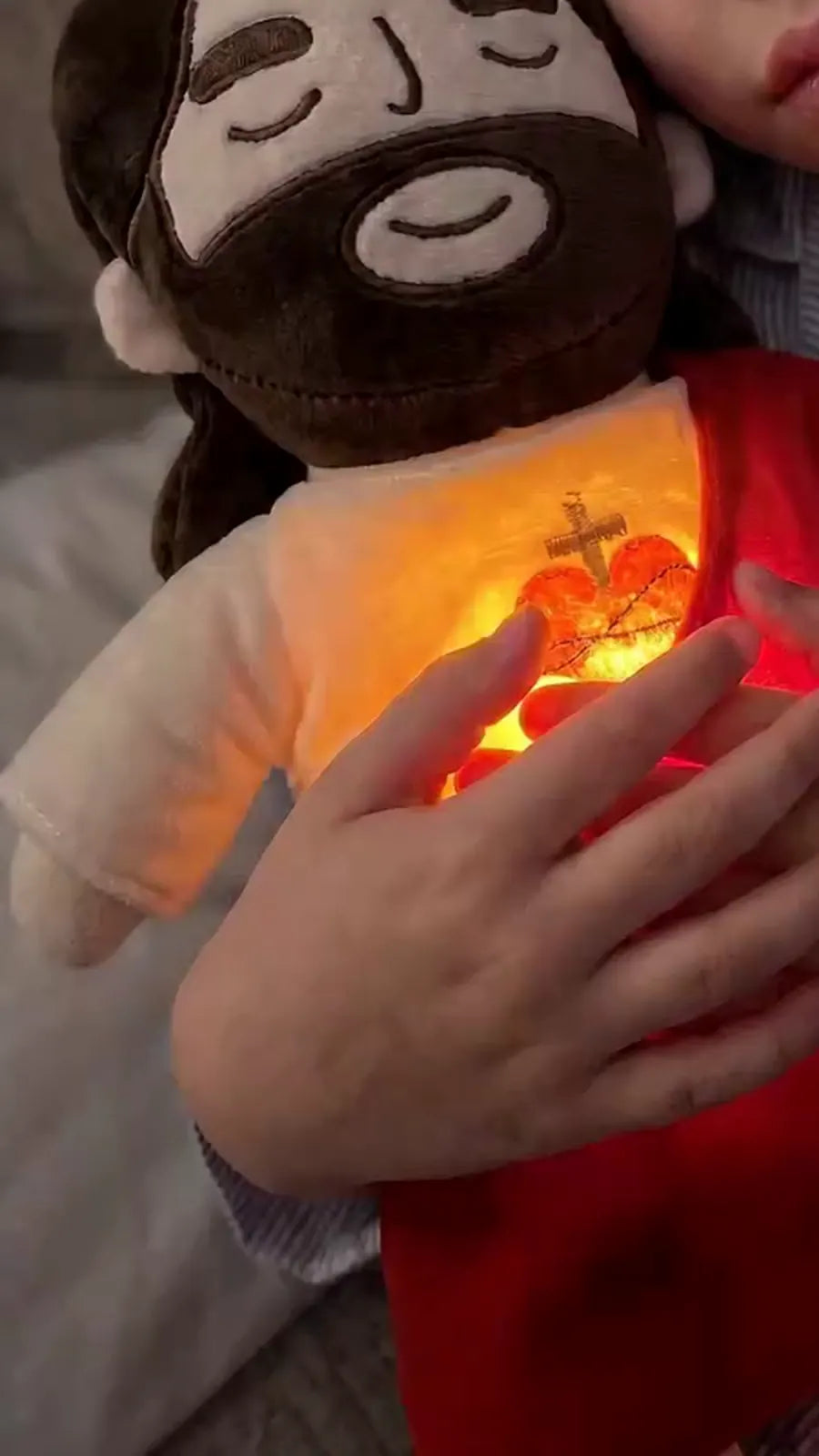 Breathing Jesus Bedtime Plush