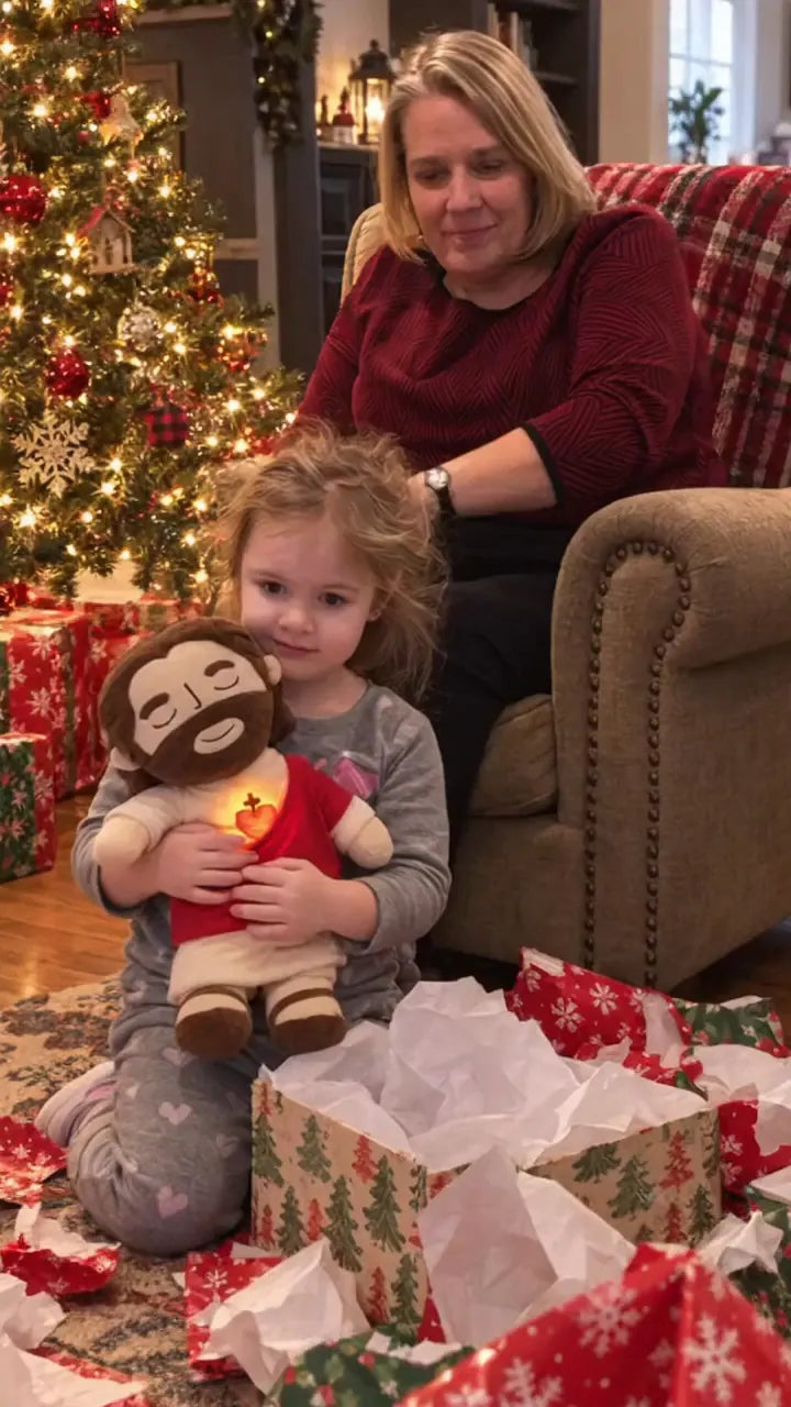Breathing Jesus Bedtime Plush