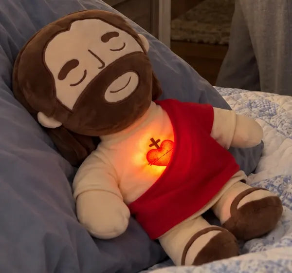 Breathing Jesus Bedtime Plush